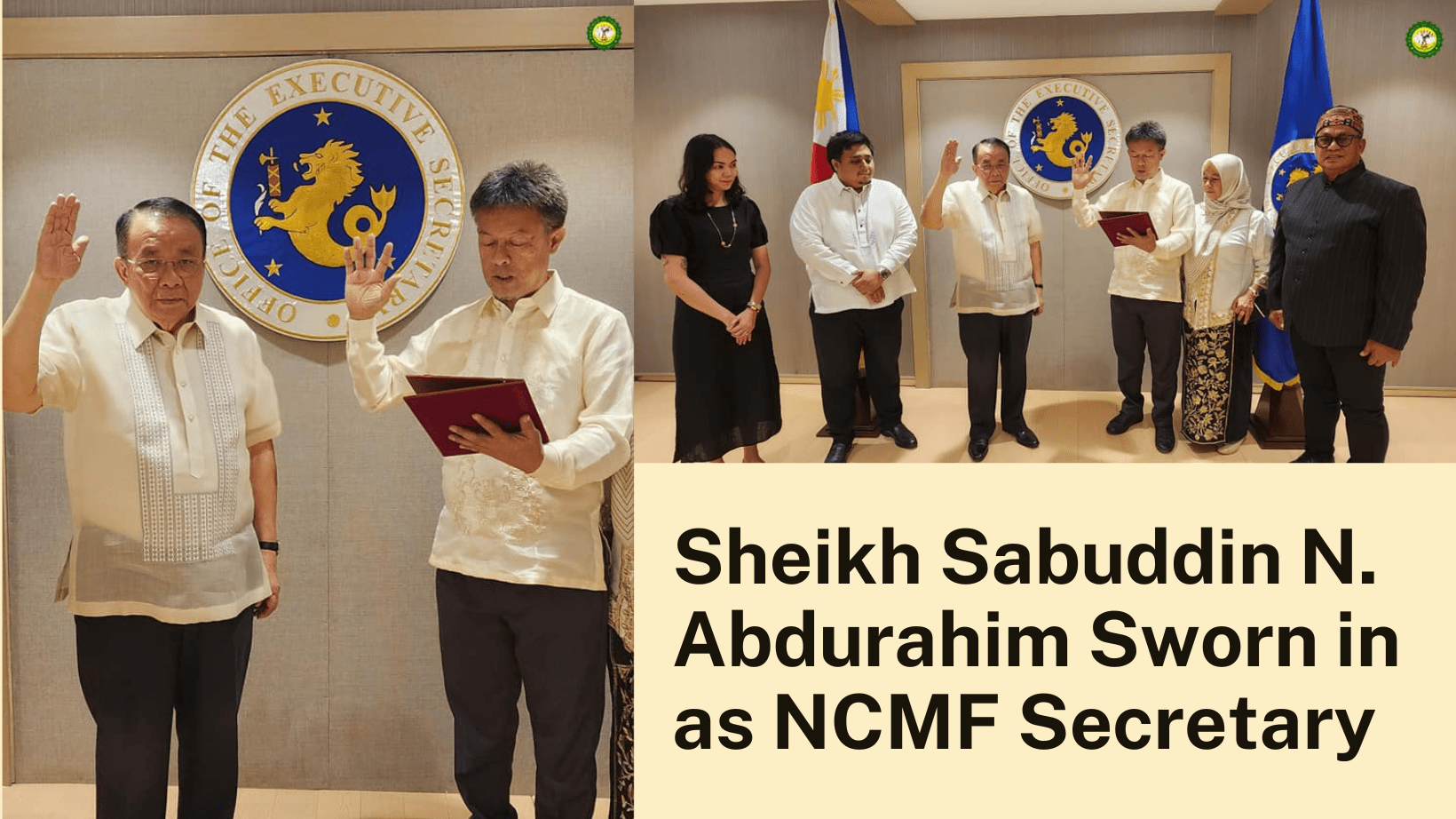 Sheikh Sabuddin Abdurahim Sworn in as NCMF Secretary